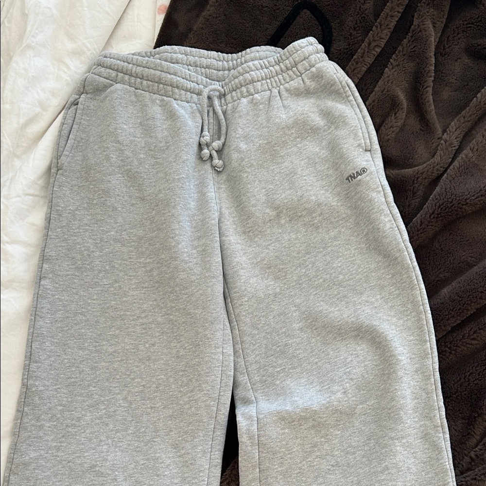 TNA boyfriend fit sweat fleece Sweatpants